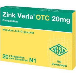 ZINK VERLA OTC 20 mg Filmtabletten